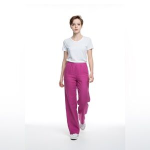 Zara kids Fuchsia Buttoned wide leg  Pants